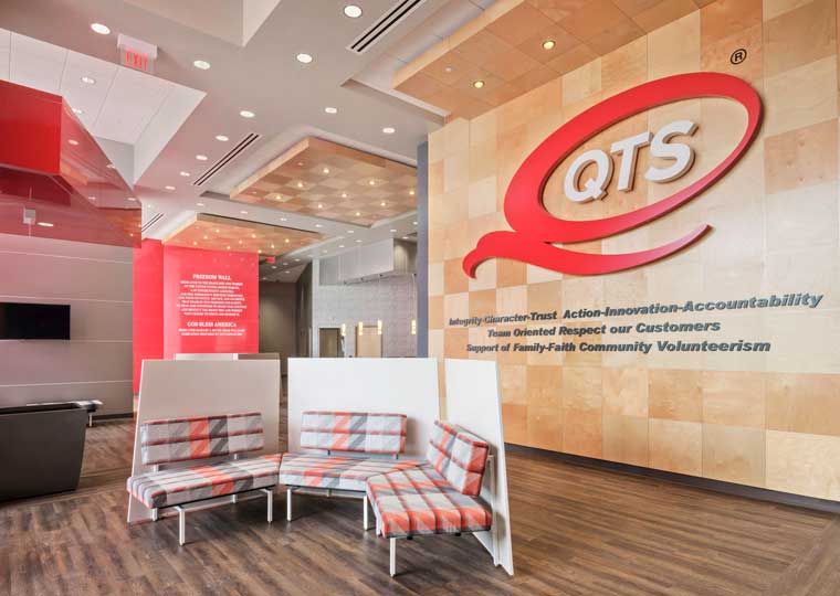 QTS Atlanta data center lobby