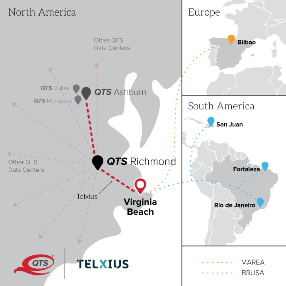 QTS and Telxius Map